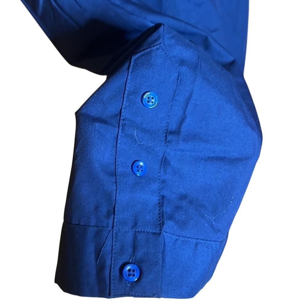 Vintage Supreme Permanent Press Work Shirt Blue Utility Button Down Korea Sz 1X - Picture 14 of 14